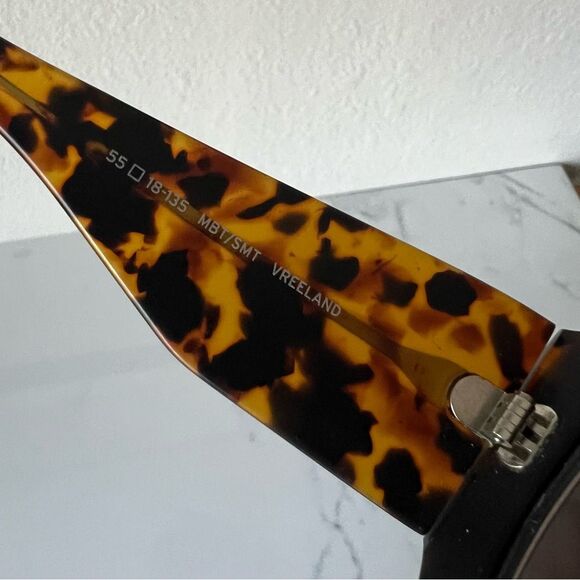 Barton Perreira Vreeland Oversized Sunglasses Leopard Print 55mm Frames Only